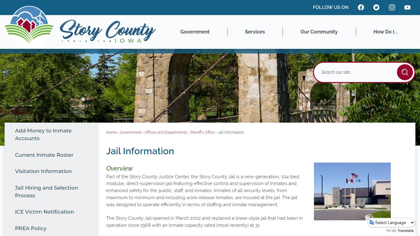 Jail Information | Story County, IA - Official Website