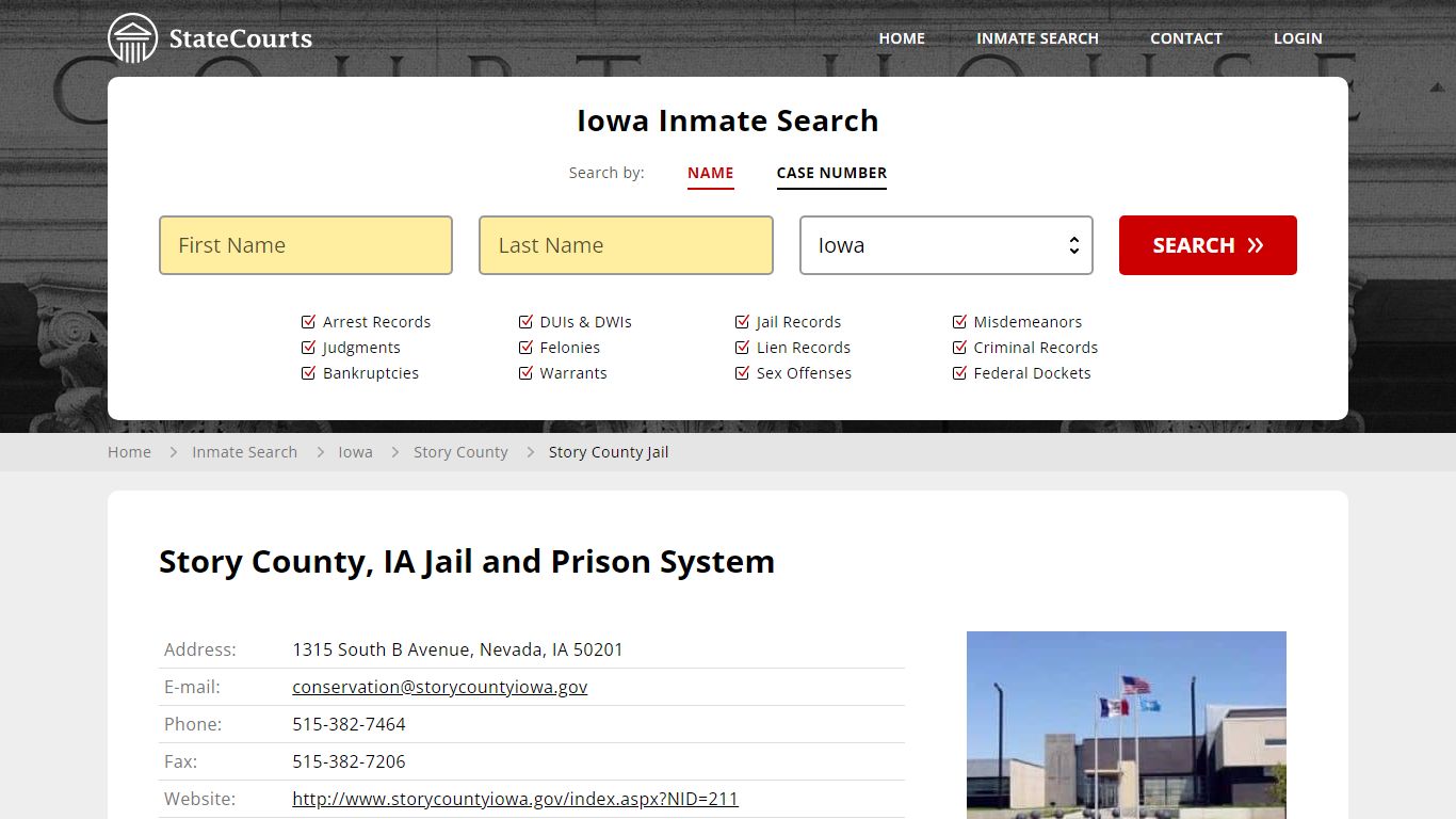 Story County Jail Inmate Records Search, Iowa - StateCourts